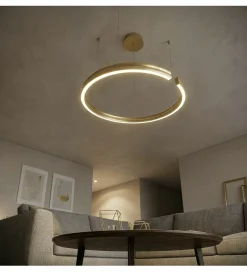 Lampa wisząca COSTA 60 cm złota