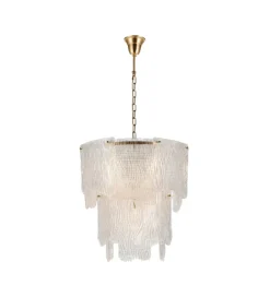 Lampa wisząca CRISTALEN 60 cm złota
