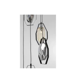 Lampa wisząca Diamond Fever Spiral 42 cm czarna