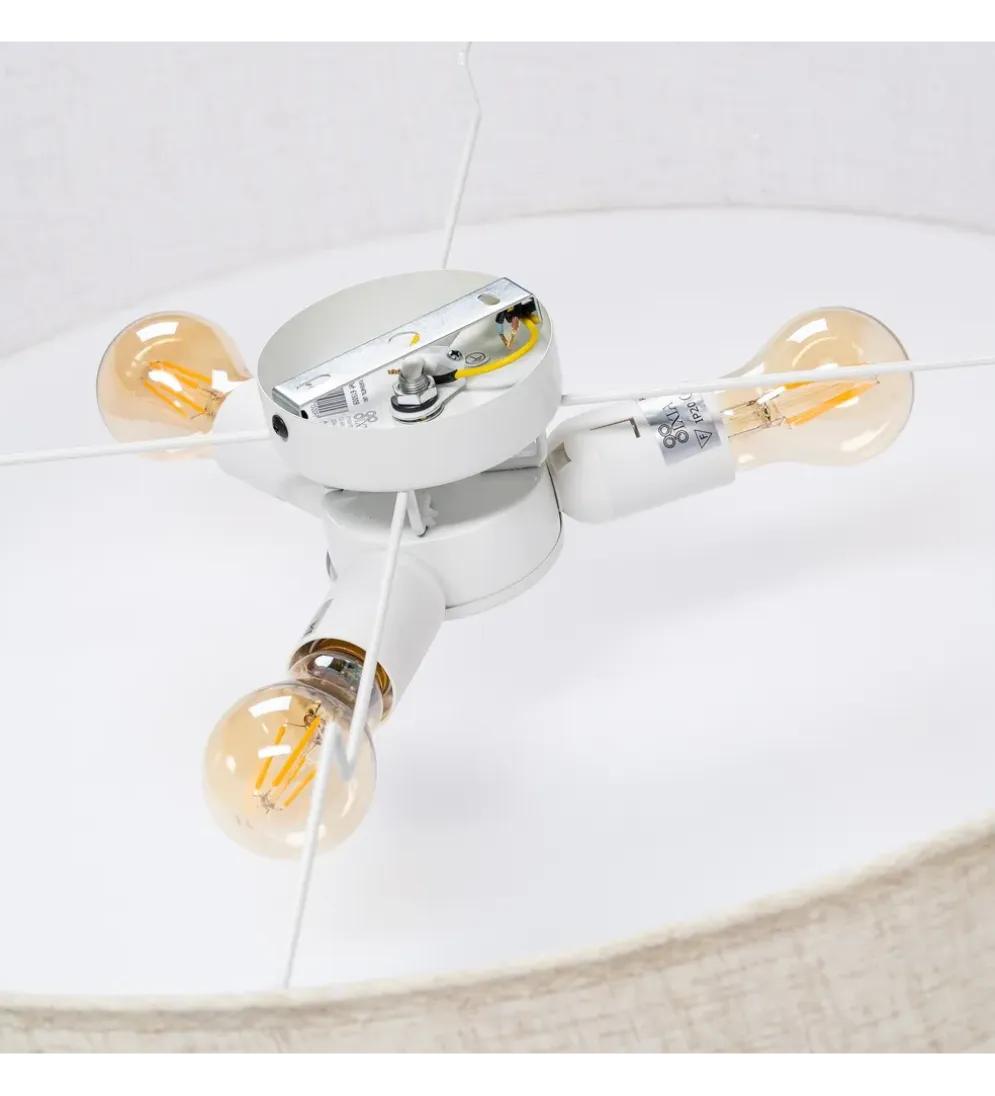 Lampa wisząca DWEMNAO 70 cm biała