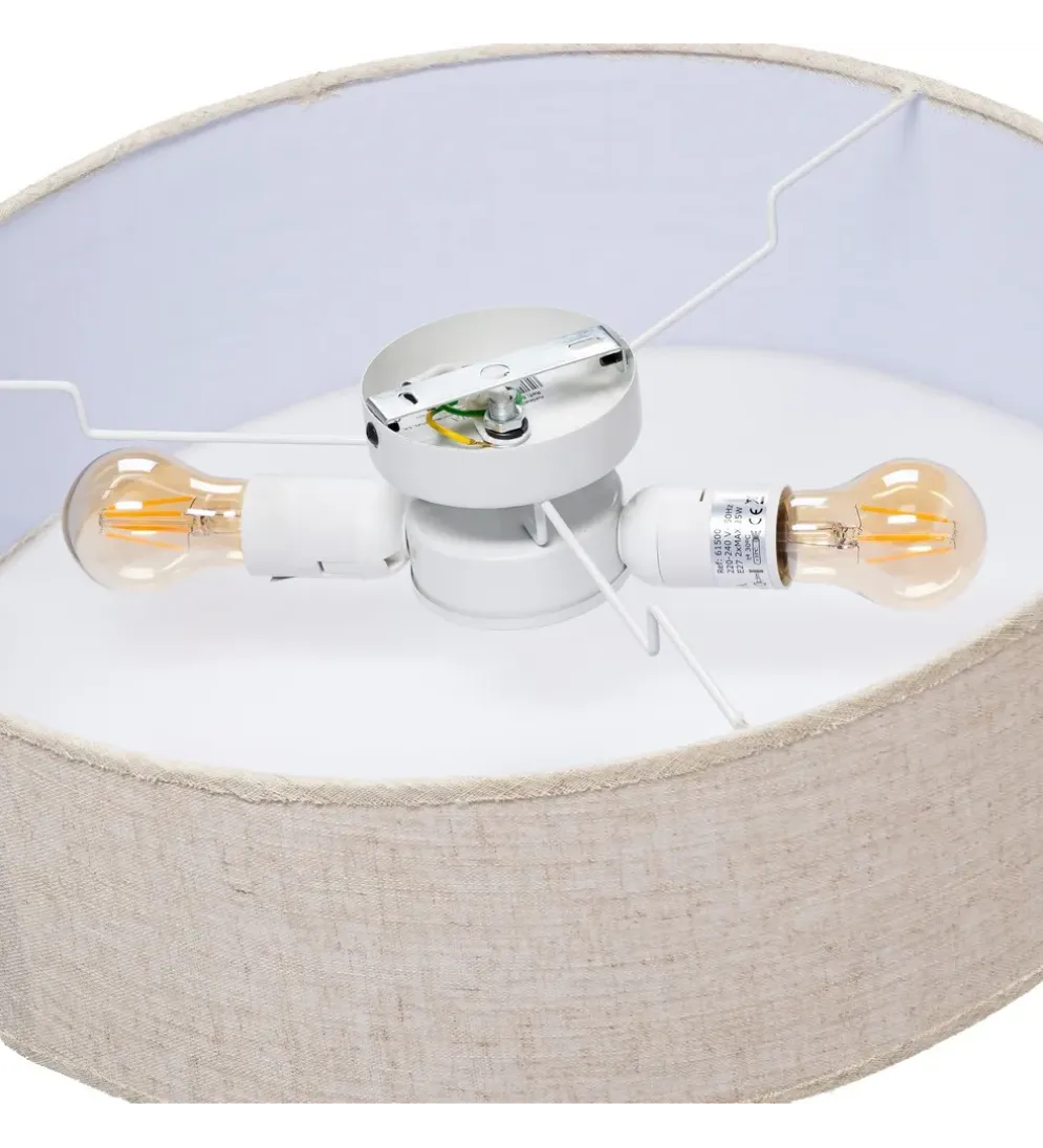 Lampa wisząca DWEMNAO 50 cm biały