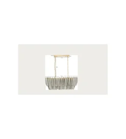 Lampa wisząca FEATHER 95 cm szara