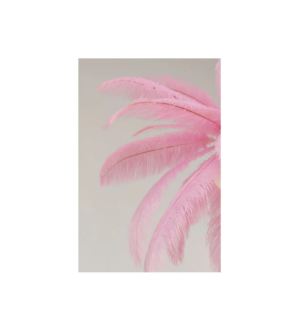 Lampa wisząca Feather Palm 87 cm różowa