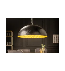 Lampa wisząca Glow 70 cm czarno złota
