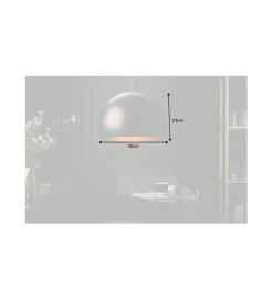 Lampa wisząca Glow ZEPPELIN 30 cm czarno - złota