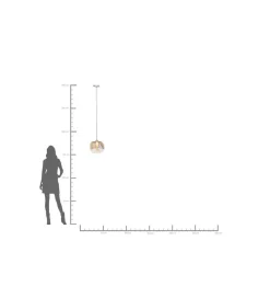 Lampa wisząca Golden Goblet 25 cm złota