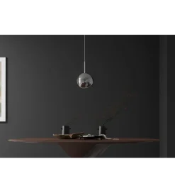 Lampa wisząca LIQUID DIAMOND 20 cm szkło dymione