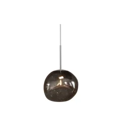 Lampa wisząca LIQUID DIAMOND 20 cm szkło dymione