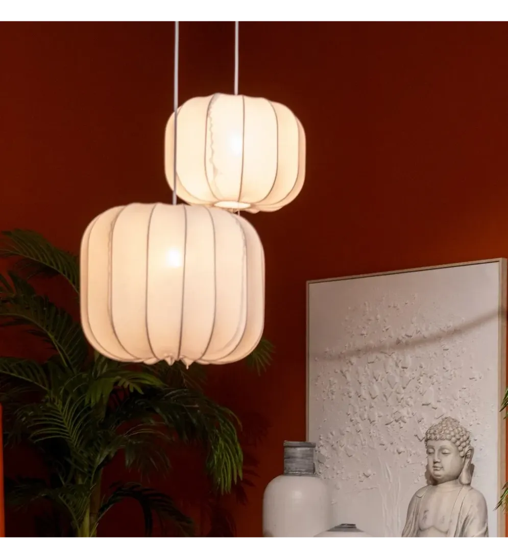 Lampa wisząca NERAZMAI 31 cm biała