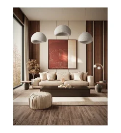 Lampa wisząca NEST 80 cm biała