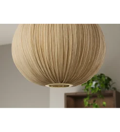 Lampa wisząca ORGANIC 45 cm tkanina naturalny