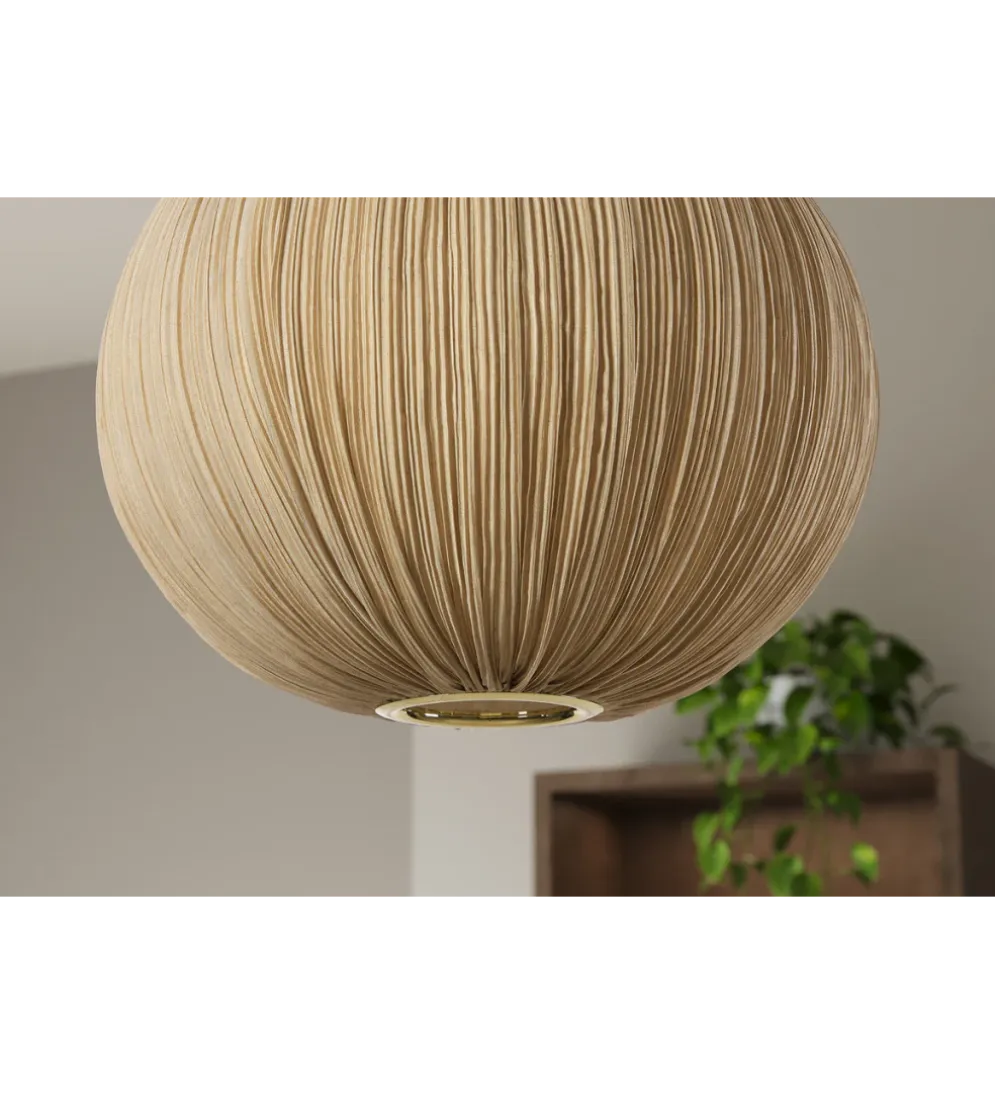 Lampa wisząca ORGANIC 45 cm tkanina naturalny