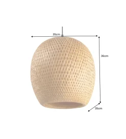 Lampa wisząca PAVO Nest 35 cm bambus