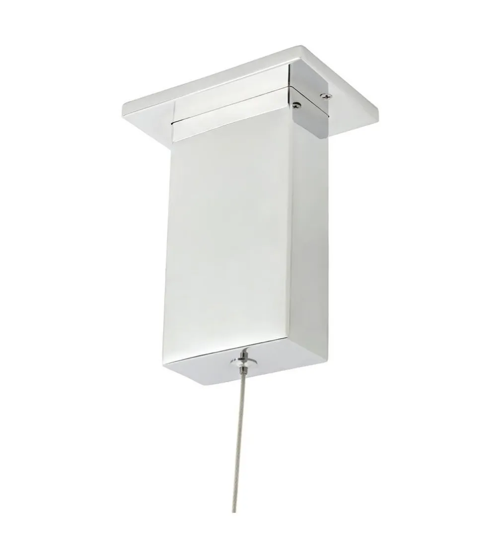 Lampa wisząca RING 100 cm srebrna