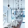 Lampa wisząca SANDRA 40 cm trasnparentny