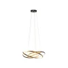 Lampa wisząca SATURN 72 cm czarna