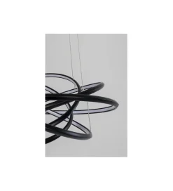 Lampa wisząca SATURN 72 cm czarna