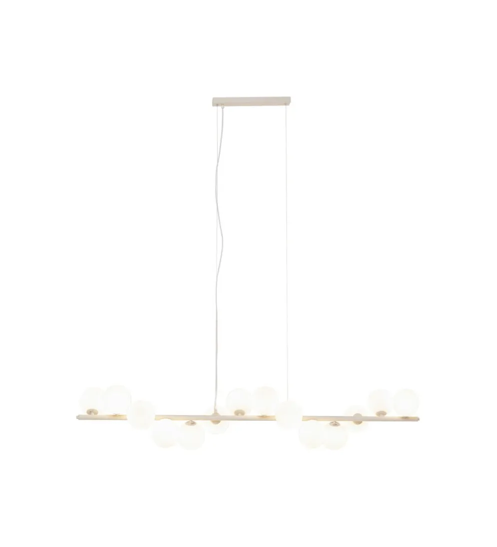 Lampa wisząca SCALA BALLS MILKY 150 cm beżowa