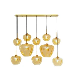 Lampa wisząca SPHERE AMBER TEN 160 cm złota