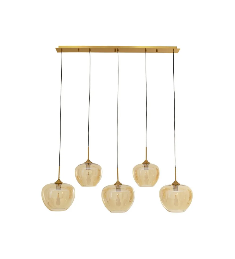 Lampa wisząca SPHERE FIVE 160 cm złota