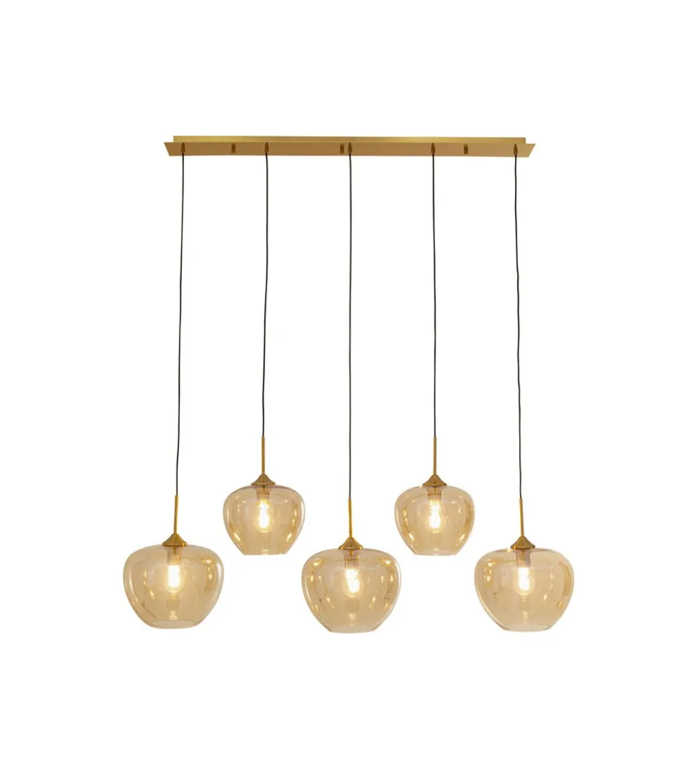 Lampa wisząca SPHERE FIVE 160 cm złota