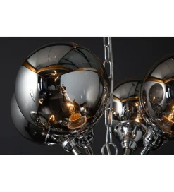 Lampa wisząca STARS 72 cm srebrna