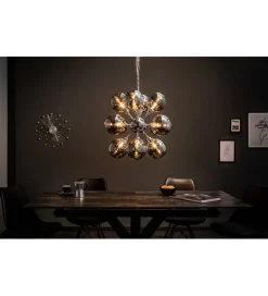 Lampa wisząca STARS 72 cm srebrna