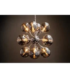 Lampa wisząca STARS 72 cm srebrna