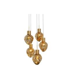 Lampa wisząca SUPERNOVA AMBER CINQUE 50 cm