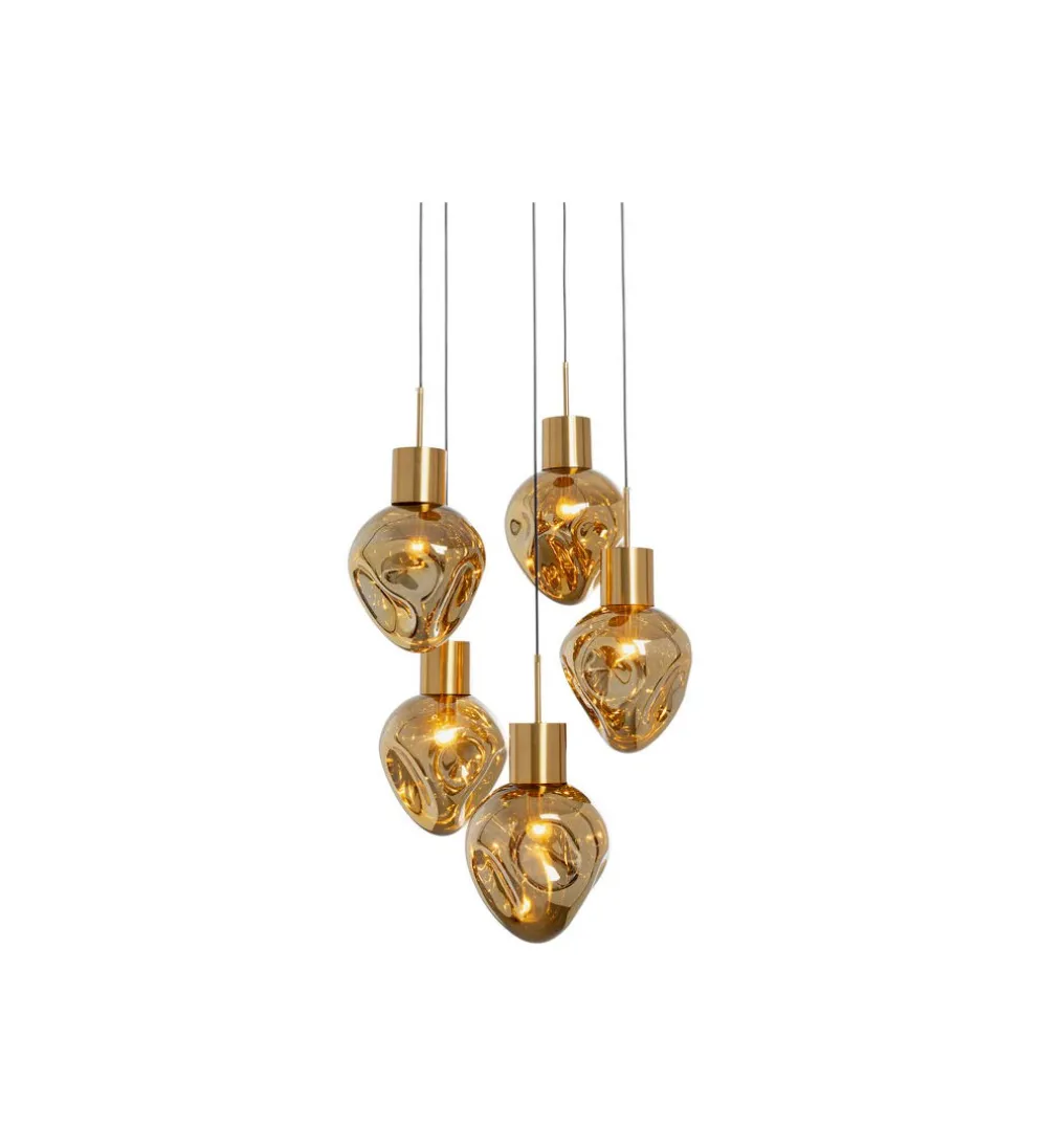 Lampa wisząca SUPERNOVA AMBER CINQUE 50 cm