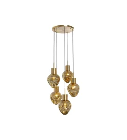 Lampa wisząca SUPERNOVA AMBER CINQUE 50 cm