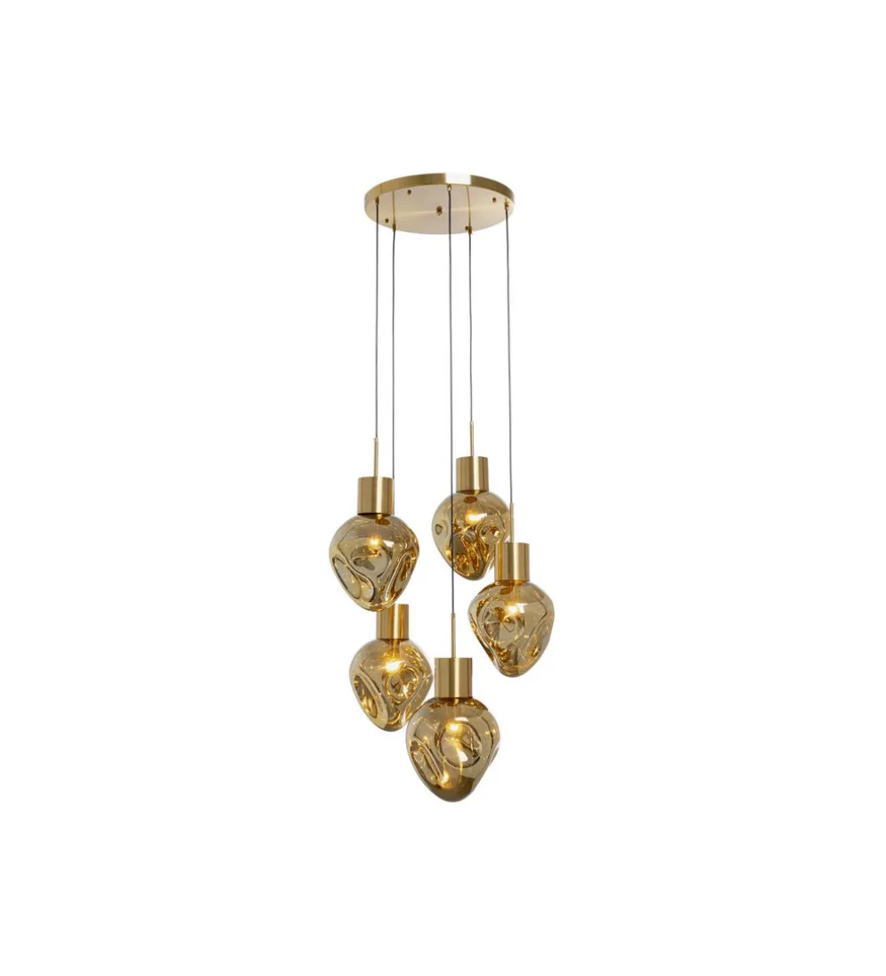 Lampa wisząca SUPERNOVA AMBER CINQUE 50 cm