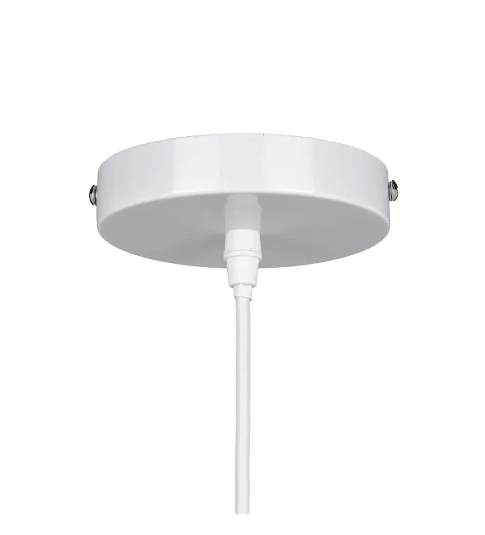 Lampa wisząca TECHO 52 cm ratan kremowa