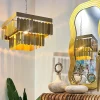 Lampa wisząca TECHO 40 cm złota