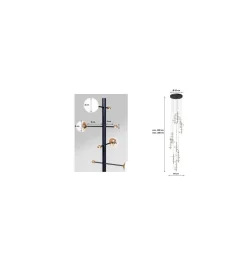 Lampa wisząca TRAPEZ 280 cm