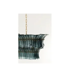 Lampa wisząca VENEZIA 130 cm niebieska