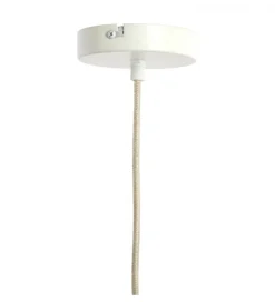 Lampa wisząca ZUBEDA 49 cm kremowa