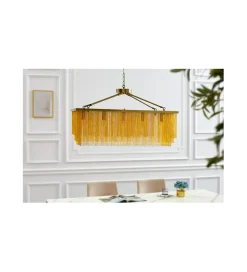 Lampa wisząca ZWINGER  80 cm złota