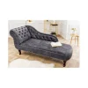 Leżanka Chesterfield BRIGIDA 170 cm szara