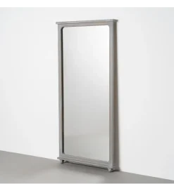 Lustro BEGASTA 170 cm drewno paulowni szare