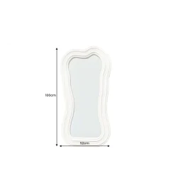 Lustro ścienne FUENTE II RUBIO 100 cm białe