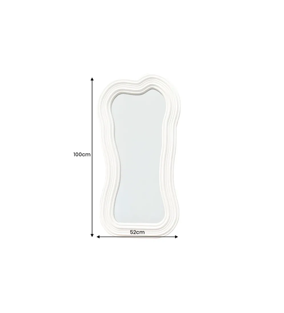Lustro ścienne FUENTE II RUBIO 100 cm białe