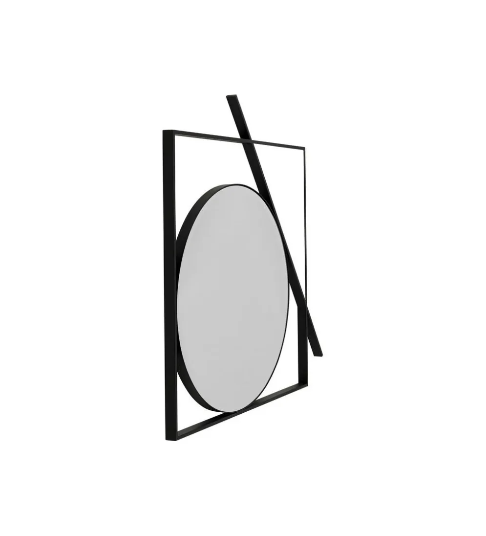 Lustro ścienne MIRO 88 cm czarne