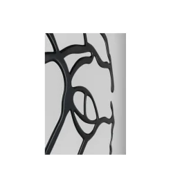 Lustro ścienne Pieces 100 cm czarne