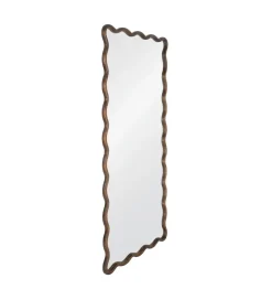 Lustro JOMANEO 180 cm drewno paulowni brązowe