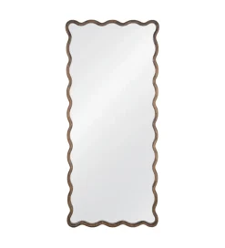 Lustro JOMANEO 180 cm drewno paulowni brązowe