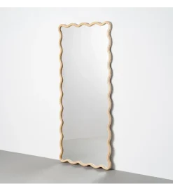Lustro JOMANEO 180 cm drewno paulowni naturalne