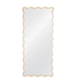 Lustro JOMANEO 180 cm drewno paulowni naturalne