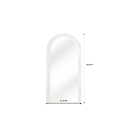Lustro KIRAZ ART DECO 160 cm białe