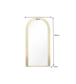 Lustro KIRAZ 160 cm złote